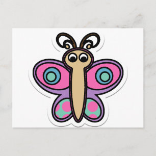 butterfly postcard