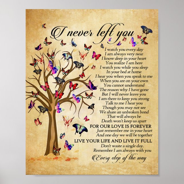 Butterfly Poster Paper Canvas And  Poem  (Matte) (Front)