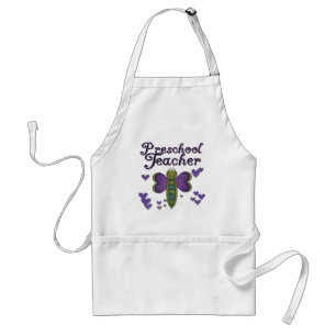 Butterfly Preschool Teacher Tshirts and Gifts Standard Apron