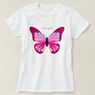 Butterfly Pretty Pink Purple T-Shirt