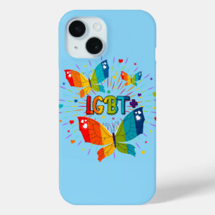 Butterfly Pride Love is Love LGBT Awareness iPhone 15 Case