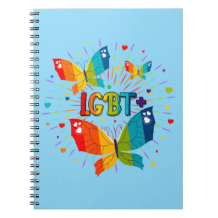 Butterfly Pride Love is Love LGBT Awareness Notebook