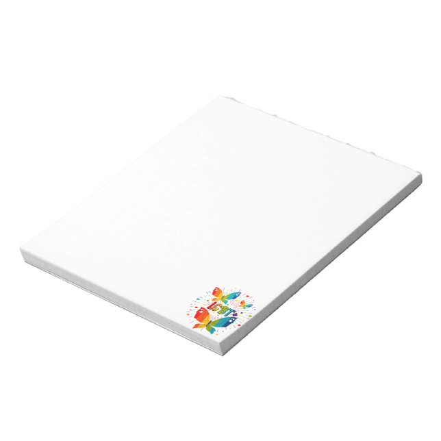 Butterfly Pride Love is Love LGBT Awareness Notepad (Rotated)