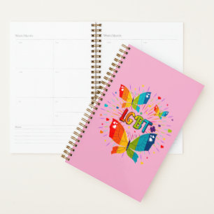 Butterfly Pride Love is Love LGBT Awareness Planner