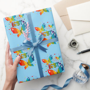 Butterfly Pride Love is Love LGBT Awareness Wrapping Paper