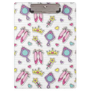butterfly princess pattern clipboard