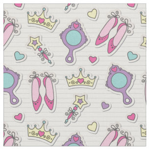 butterfly princess pattern fabric