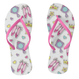 butterfly princess pattern thongs