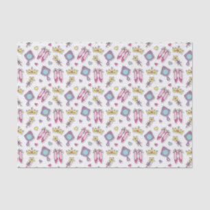 butterfly princess pattern tissue paper