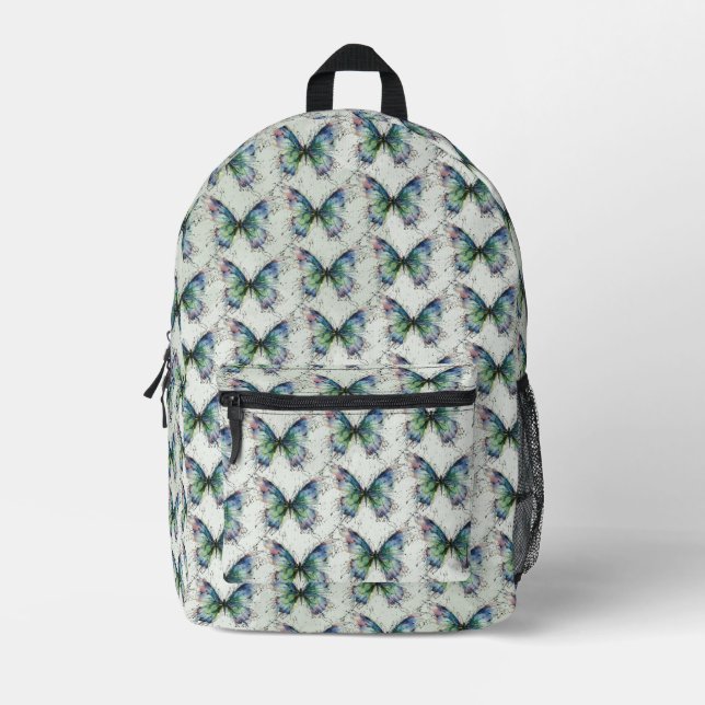Butterfly Printed Backpack (Front)