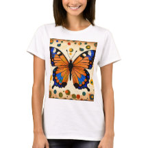 Butterfly Printed Tshirts For Girls 