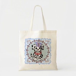 Butterfly Puppy dog Tote Bag