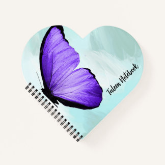 BUTTERFLY PURPLE BLUE  NOTEBOOK