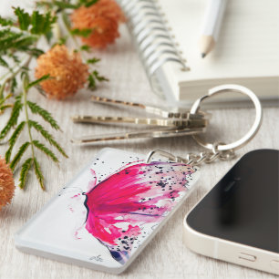 Butterfly/QUEEN Acrylic Keychain (double-sided)
