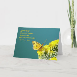 Butterfly Quote Card