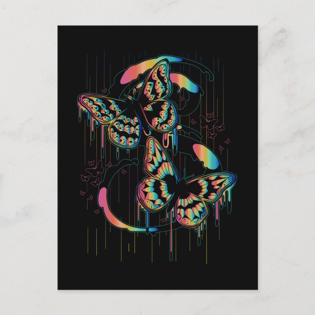 Butterfly Rain Postcard (Front)