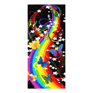 Butterfly Rainbow Rack Card