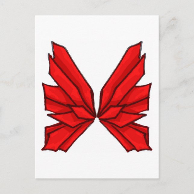 Butterfly Red I Postcard (Front)