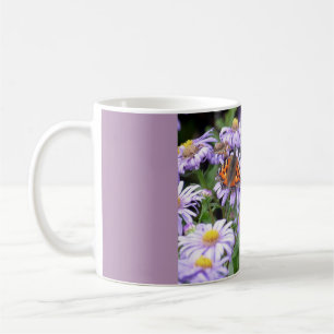 Butterfly Resting On Flowers Mug