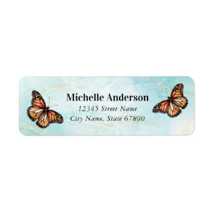 Butterfly Return Address Labels