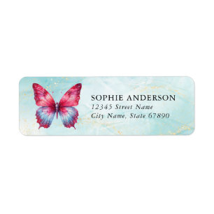 Butterfly Return Address Labels