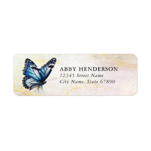 Butterfly Return Address Labels