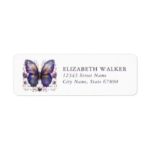 Butterfly Return Address Labels
