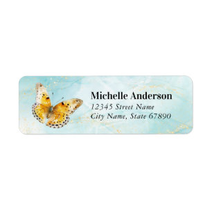 Butterfly Return Address Labels