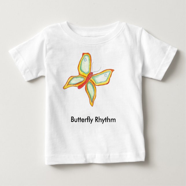 Butterfly Rhythm baby T shirt (Front)