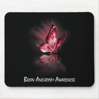 Butterfly Ribbon Brain Aneurysm Awareness  Mouse Pad