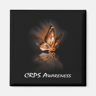 Butterfly Ribbon Crps Awareness Magnet