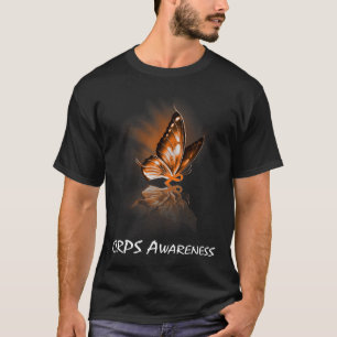 Butterfly Ribbon Crps Awareness T-Shirt