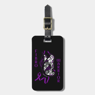 Butterfly/Ribbon...Fibro Luggage Tag