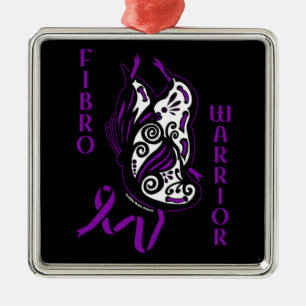 Butterfly/Ribbon...Fibro Metal Ornament