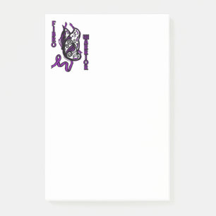 Butterfly/Ribbon...Fibro Post-it Notes