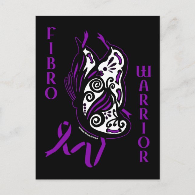 Butterfly/Ribbon...Fibro Postcard (Front)