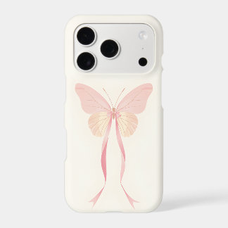 Butterfly & Ribbon iPhone Case | Soft Coquette