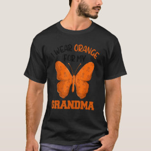 Butterfly Ribbon Leukaemia  I Wear Orange For My G T-Shirt