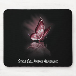 Butterfly Ribbon Sickle Cell Anaemia Awareness  Mouse Pad