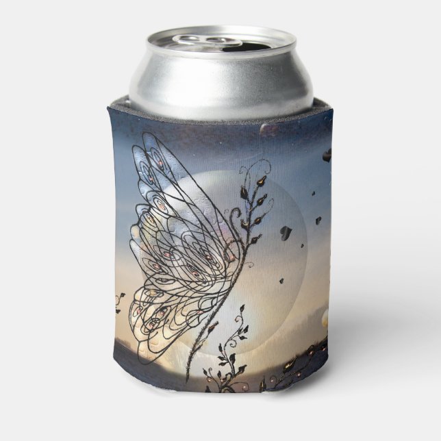 Butterfly Rising To The Stars Can Cooler (Can Back)