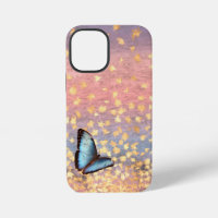 Butterfly Rose Gold Flakes Abstract Design