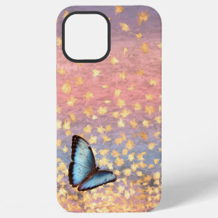 Butterfly Rose Gold Flakes Abstract Design iPhone 12 Pro Max Case