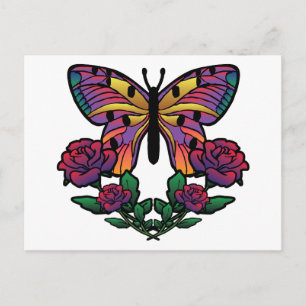Butterfly Rose Postcard