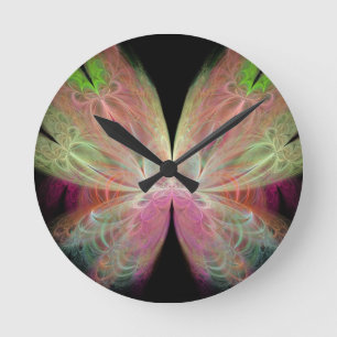 Butterfly Round Clock
