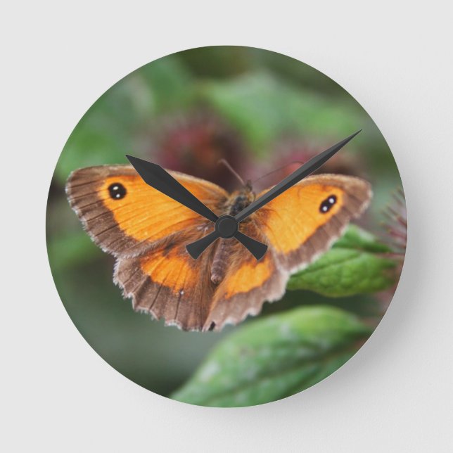 Butterfly Round Clock (Front)