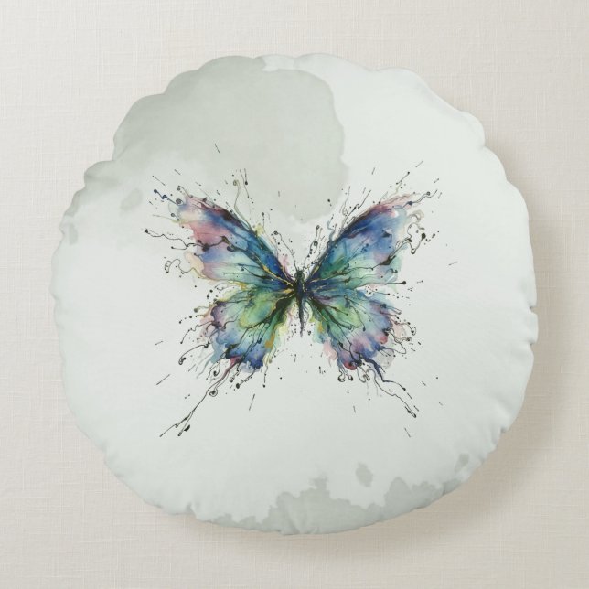 Butterfly Round Cushion (Front)
