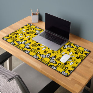Butterfly Scandinavian folk art Desk Mat