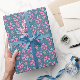 Butterfly Seahorse in Bubbles Wrapping Paper