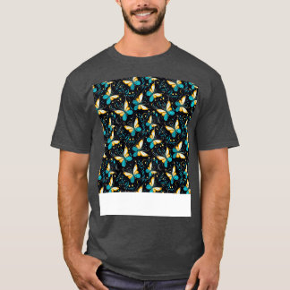 Butterfly Seamless Pattern Boho Cute Spring Insect T-Shirt