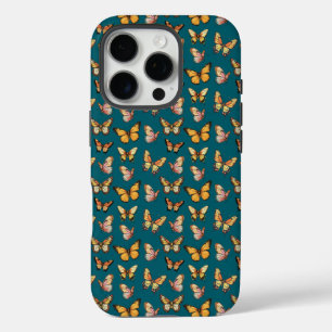 Butterfly Seamless Pattern. Monarch Butterfly  iPhone 16 Pro Case